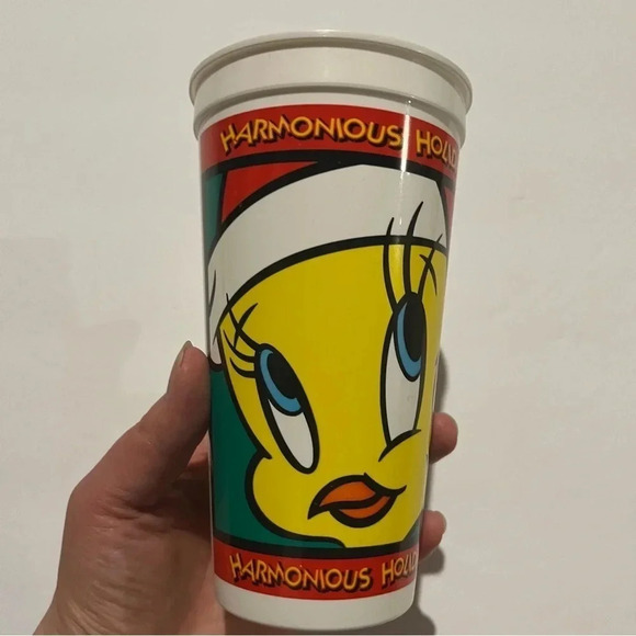 Vintage Looney Tunes Tweety Bird Coca-Cola ICEE Promo 16oz. Plastic Cup - Picture 7 of 10